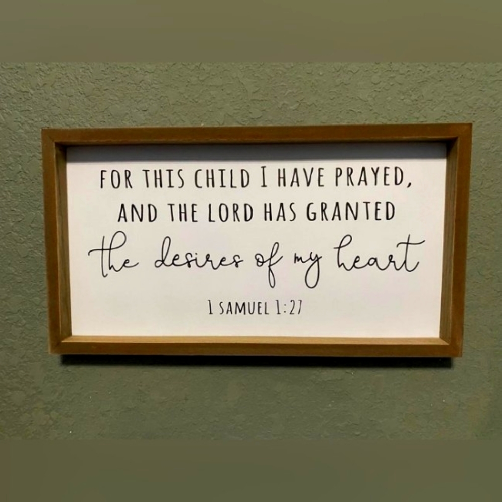 VILIGHT HOME 9"L x 15.5"W brown frame white  paper background with black script.